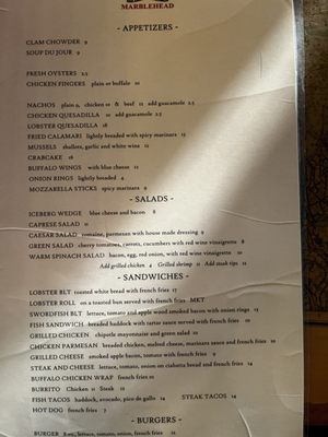 Maddie’s Sail Loft menu 4