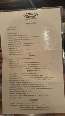 Maddie’s Sail Loft menu 3